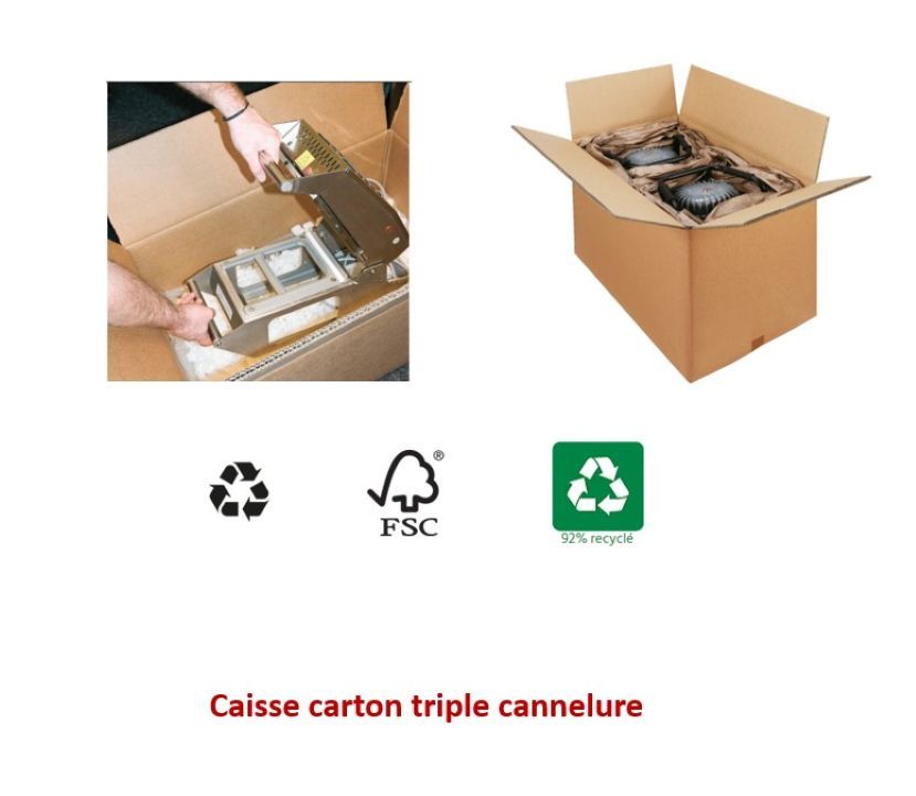 Caisses cartons spécial charges lourdes