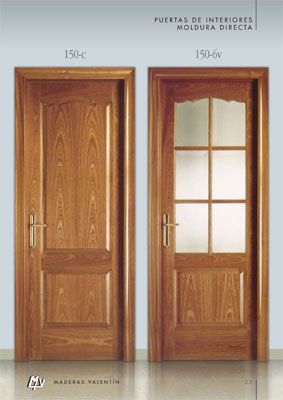 Dos puertas de madera con los números 150c y 150-66 en ellas