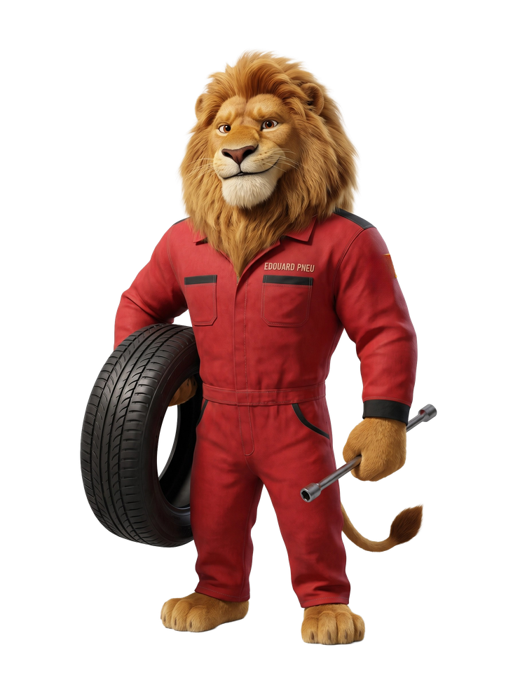 Mascotte de l'entreprise Edouard Pneu