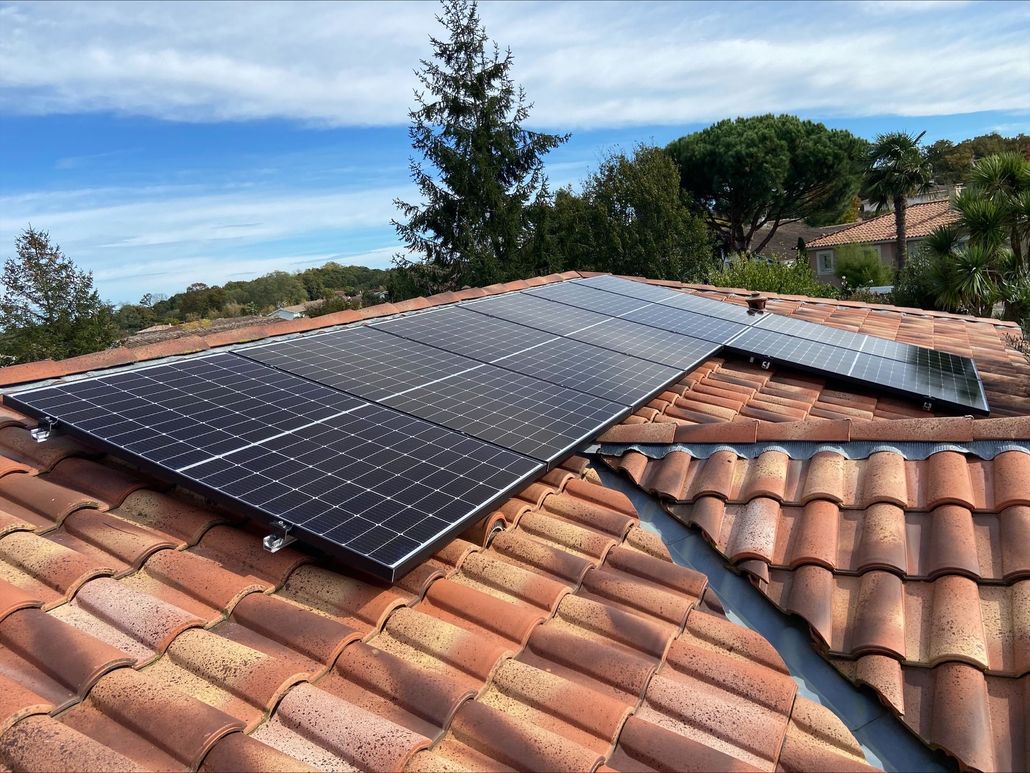 Panneaux solaire sur une toiture