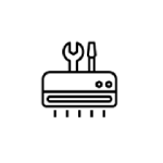Icon Werkzeug und Klimaanlage
