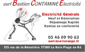 Bastien Contamine Electricité - Domotique, Chauffage - Île de Ré (17)