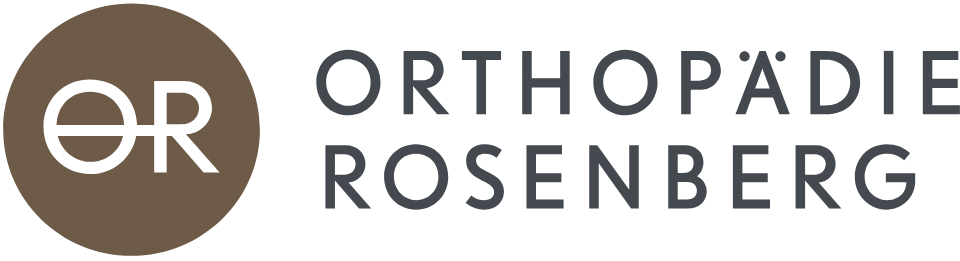 Logo für Orthopädie Rosenberg mit „OR“ in einem braunen Kreis.
