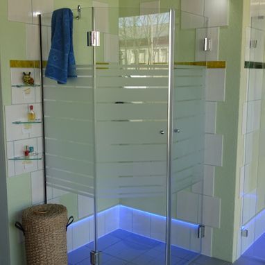 Duschverglasung mit Eckeinstieg