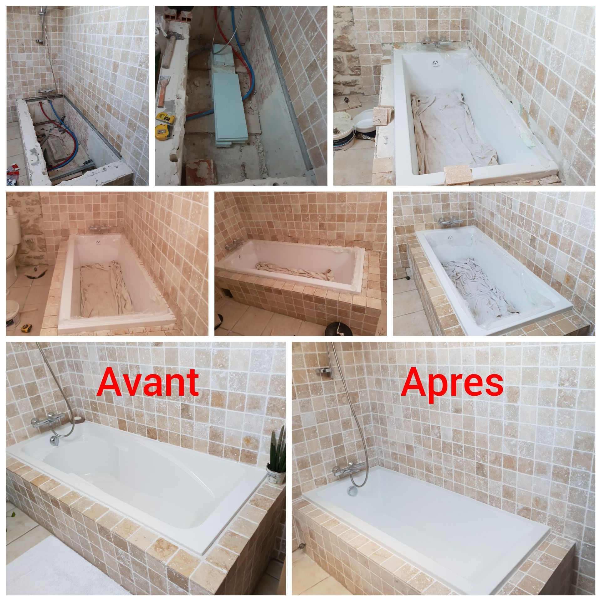 Rénovation d'une baignoire