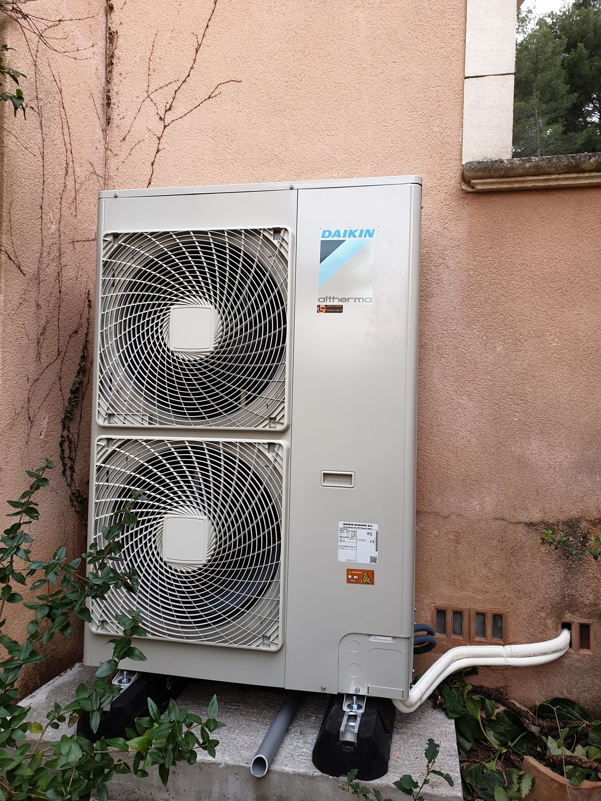 Pose de pompe à chaleur