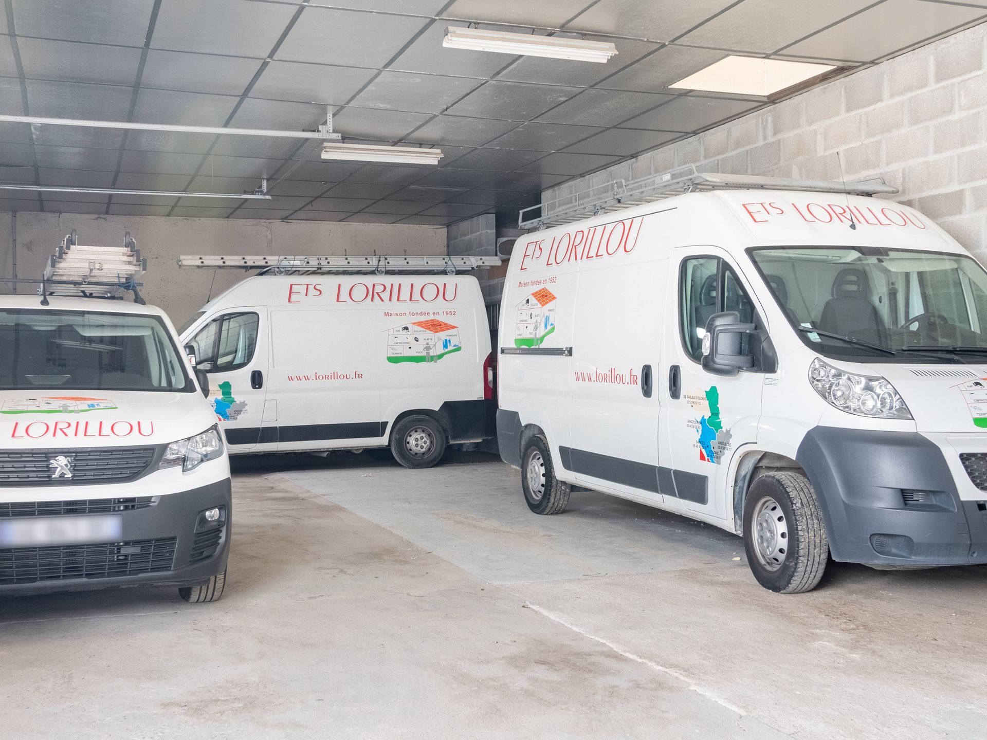 Parc de transport de l'entreprise Lorillou