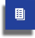 Richter Dienstleistungen GmbH - Symbol Ein blaues Quadrat mit einem weißen Symbol einer Checkliste darauf