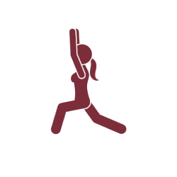 Icon Frau macht Yoga