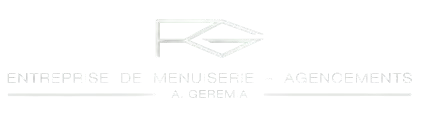 Un logo blanc pour une entreprise appelée entreprise de menus