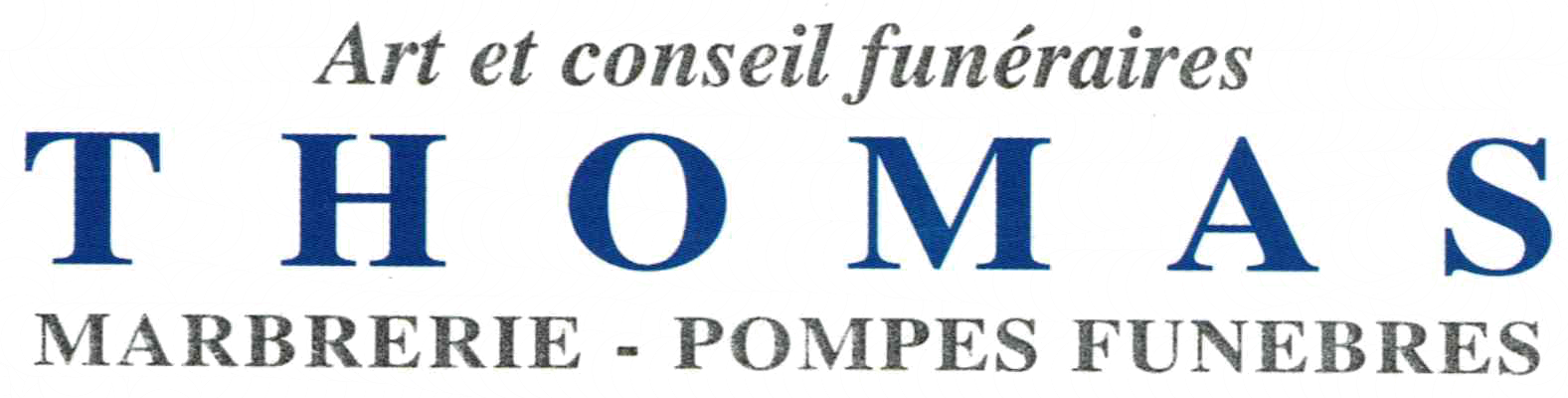 Logo de la maison fun&eacute;raire Thomas Marbrerie et pompes fun&egrave;bres