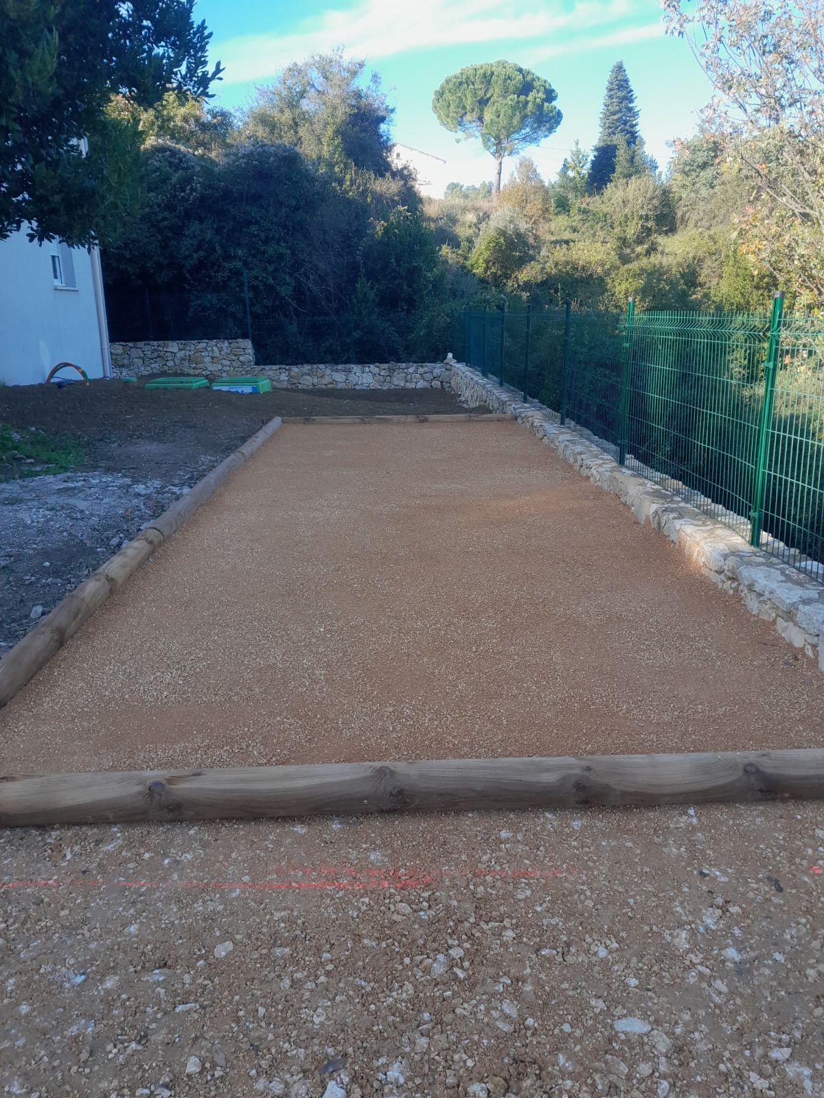 Aménagement d'un terrain de boule