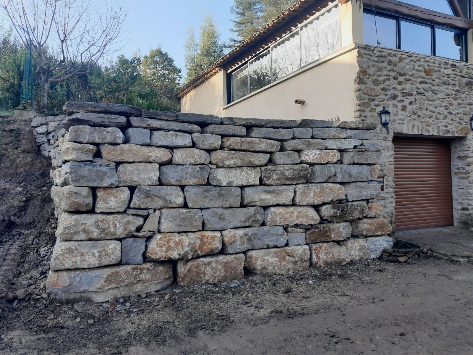 Mur de soutènement de l'entreprise ATC