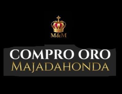 El logo negro y dorado para comprar oro majadahonda