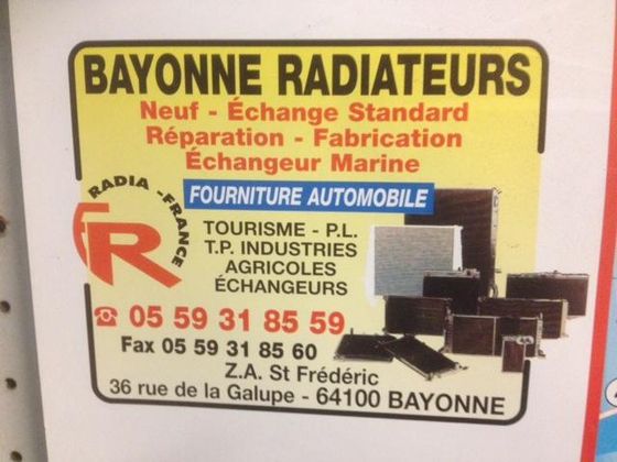 Bayonne radiateur - Fourinture automobile