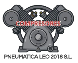 Un logotipo para compresores neumáticos Leo 2018 SL