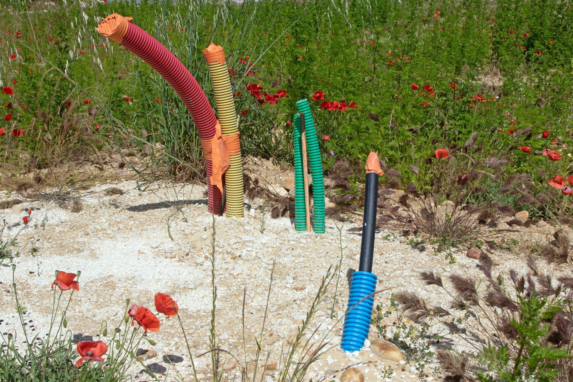 Gaines de raccordement sur un terrain viabilisé.