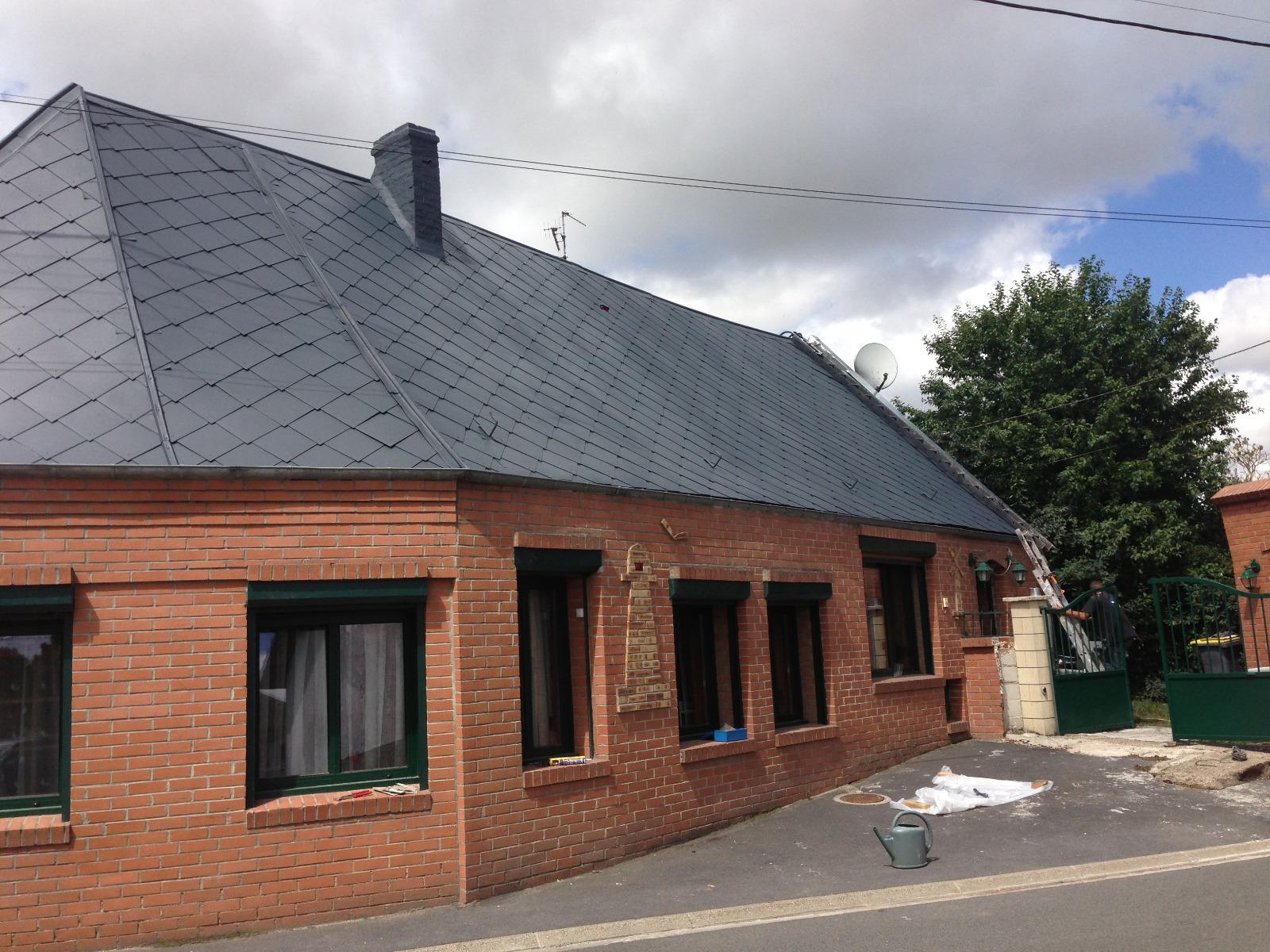 Pose d'ardoise à neuf