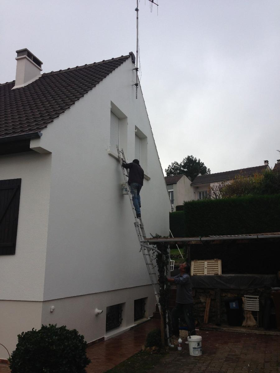 Façade de maison après travaux