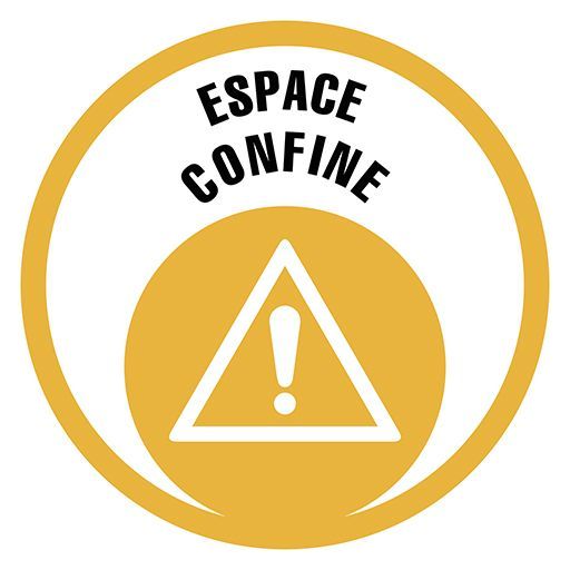 Pictogramme formation espace confiné