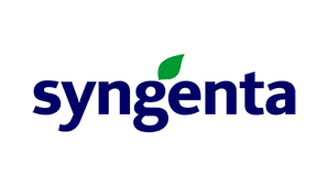 El logotipo de Syngenta tiene una hoja verde.