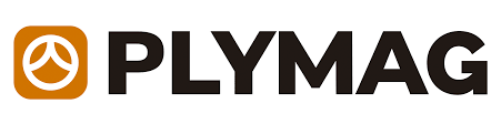 El logotipo de plymag se muestra sobre un fondo blanco.