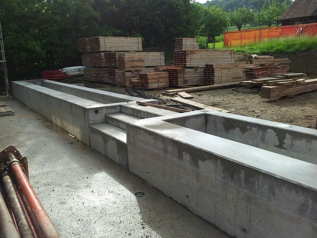 Sichtbetonbrunnen EFH Traber Islikon, 2013 / 2014