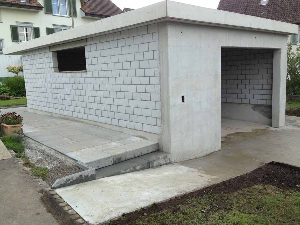 Neubau Garage mit Umgebung, Fam. Yilmaz Bischofszell
