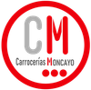 El logotipo de una empresa llamada carrocerias moncayo.