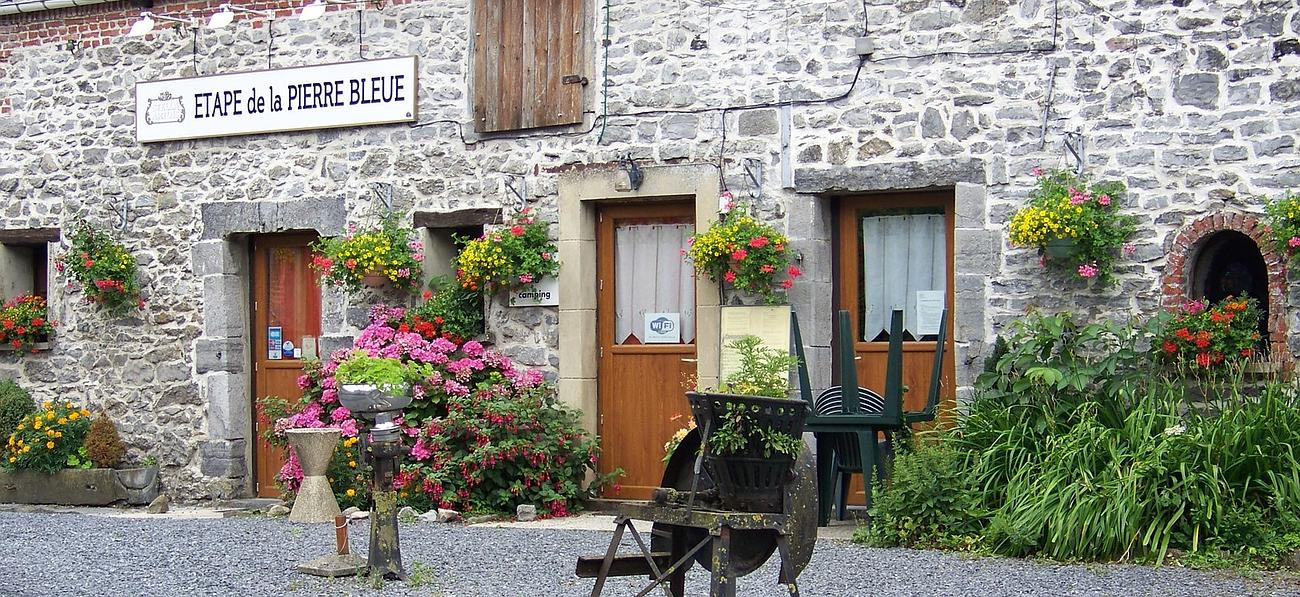 Le café de l'Étape de la Pierre Bleue à Bettrechies près de Bavay