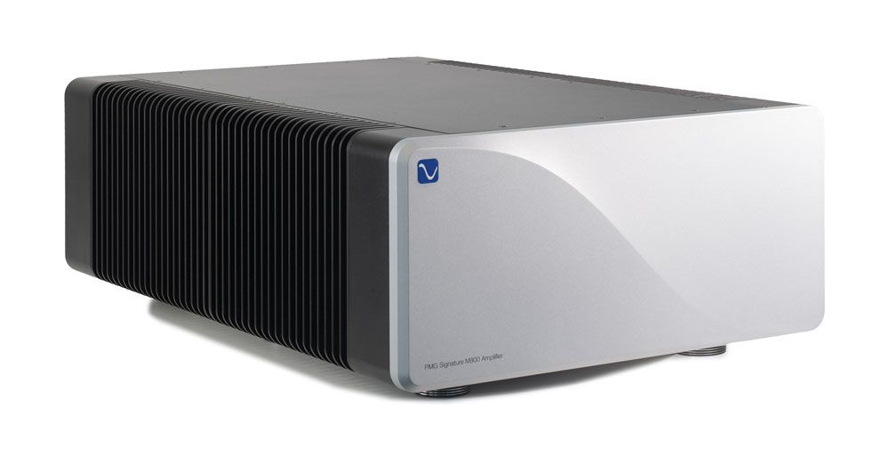 Silbernes und schwarzes rechteckiges elektronisches Gerät mit belüfteter Seiten- und Frontplatte