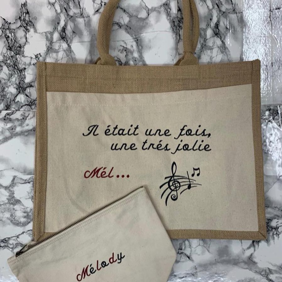 Broderie Bralina - personnalisation sac