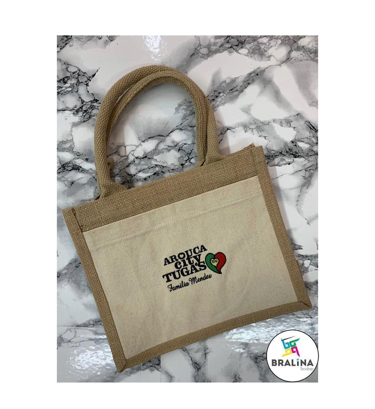 Broderie Bralina - personnalisation tote bag