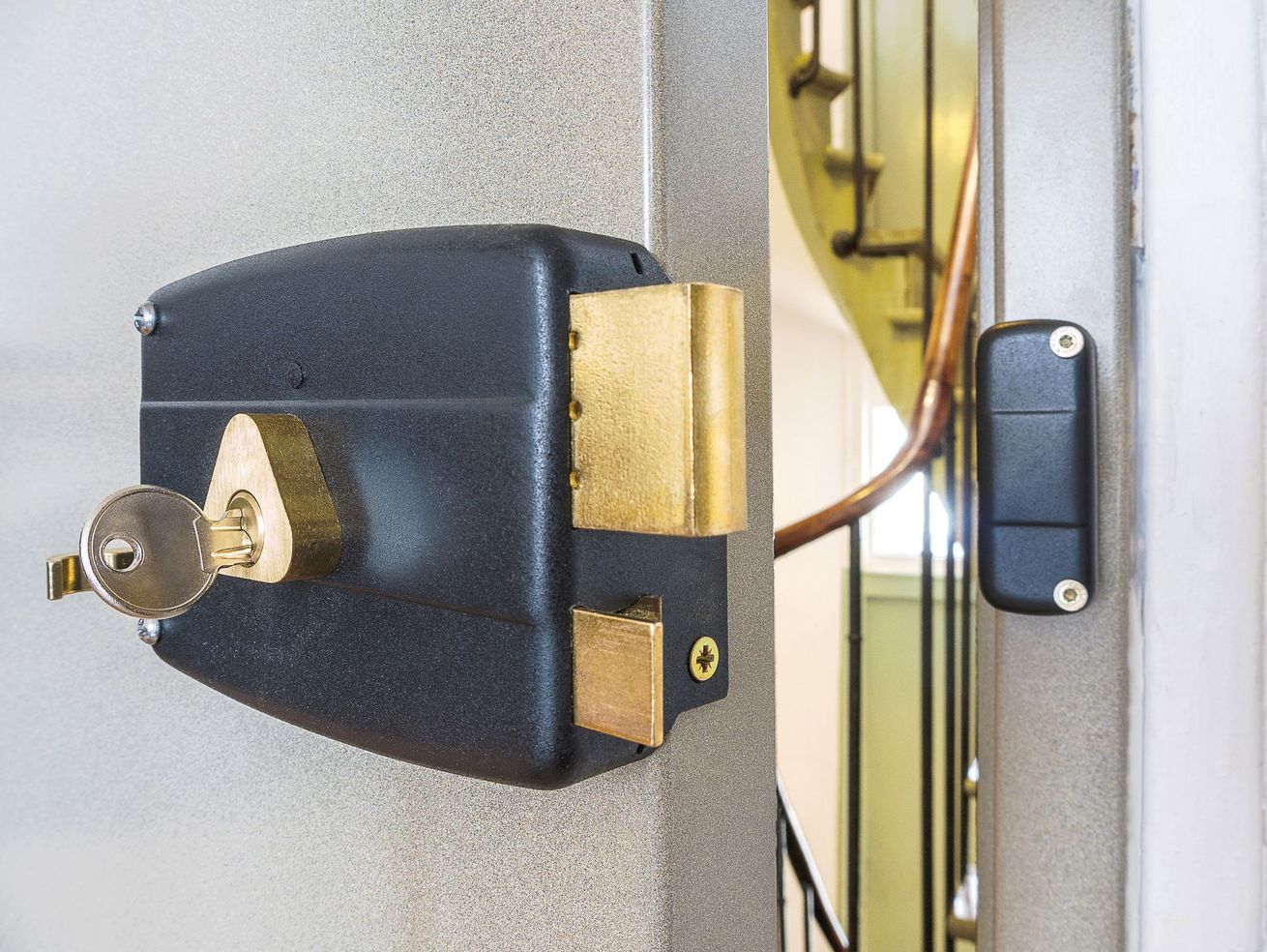 Clé et barillet de porte