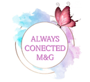 Un logotipo para una empresa llamada Always Connected M&G.