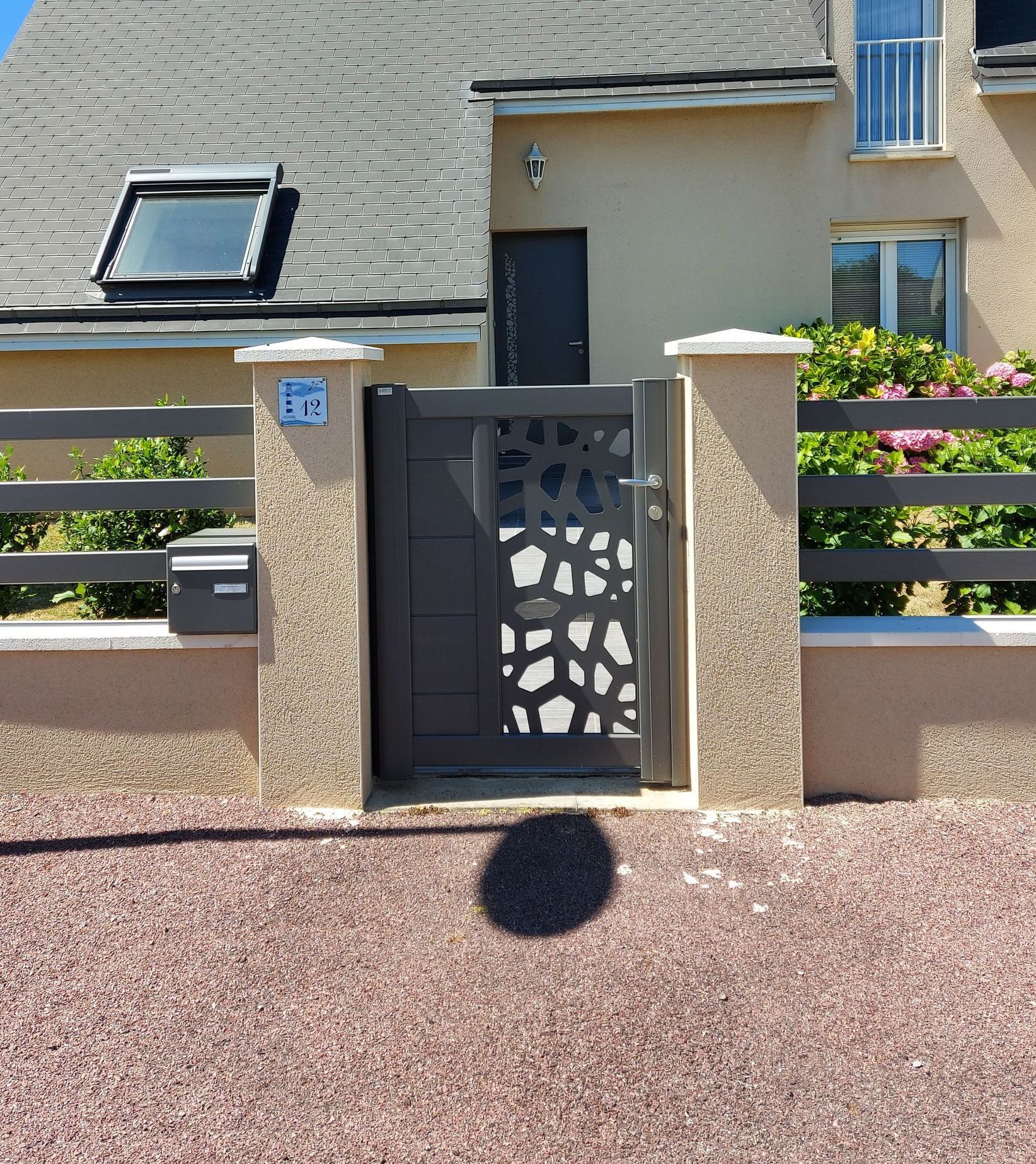 Portillon avec cloture décor sib