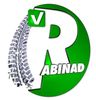Un logotipo verde y blanco para Abinad con una huella de neumático.