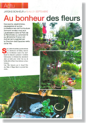 Coupure de presse Un amour de jardin paysagisme