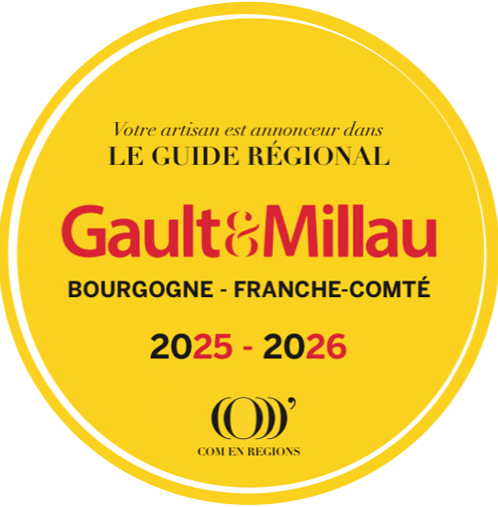 Pastille du guide Gault & Millau, Bourgogne-Franche-Comté, 2025-2026.