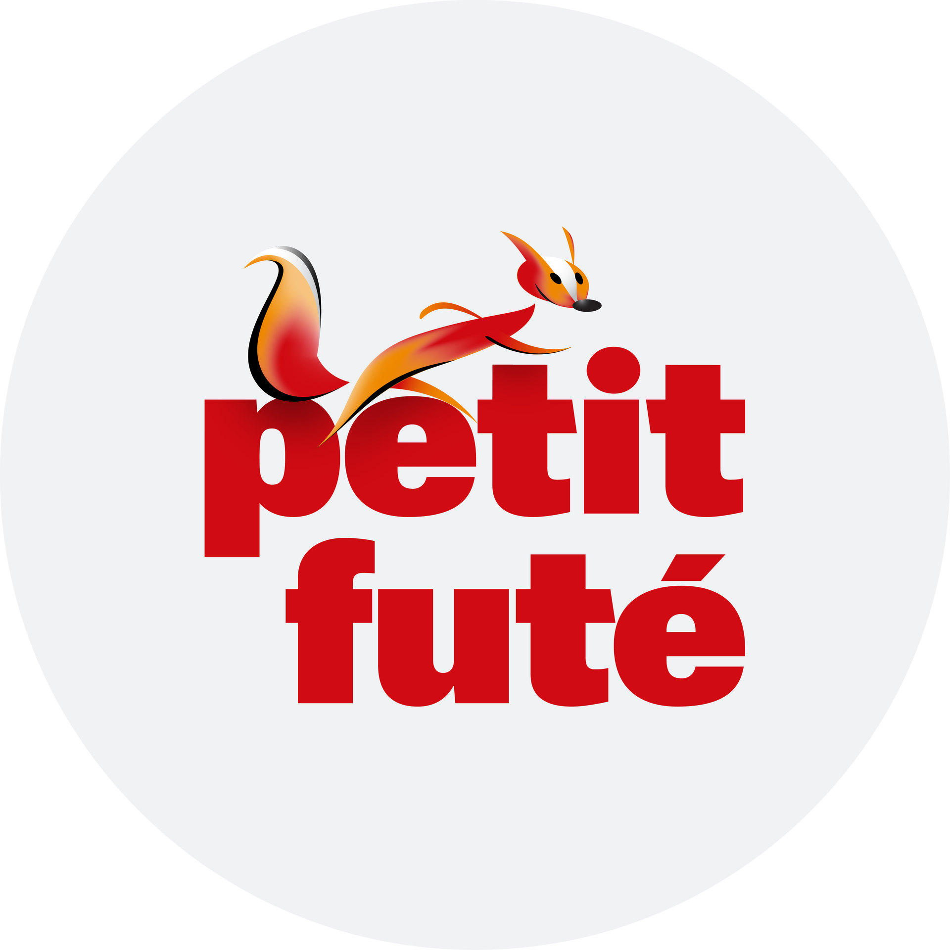 Logo Petit Futé : Texte rouge Petit Futé avec un renard orange et roux dessus, dans un cercle.