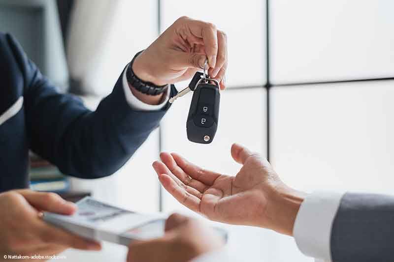 Autoschlüsselübergabe