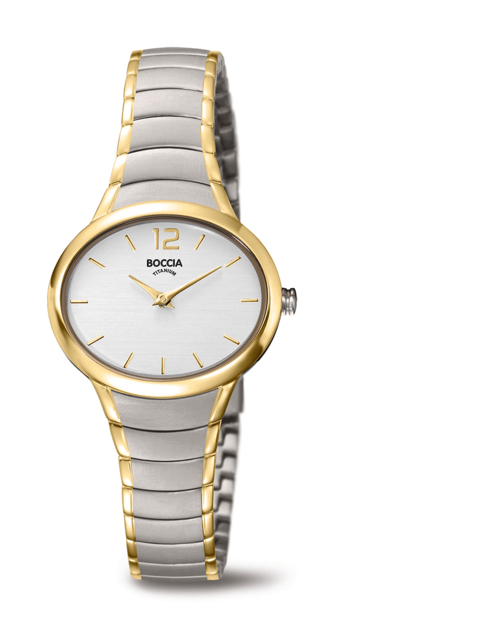 Gelbgolden-Silberne Armbanduhr von BOCCIA