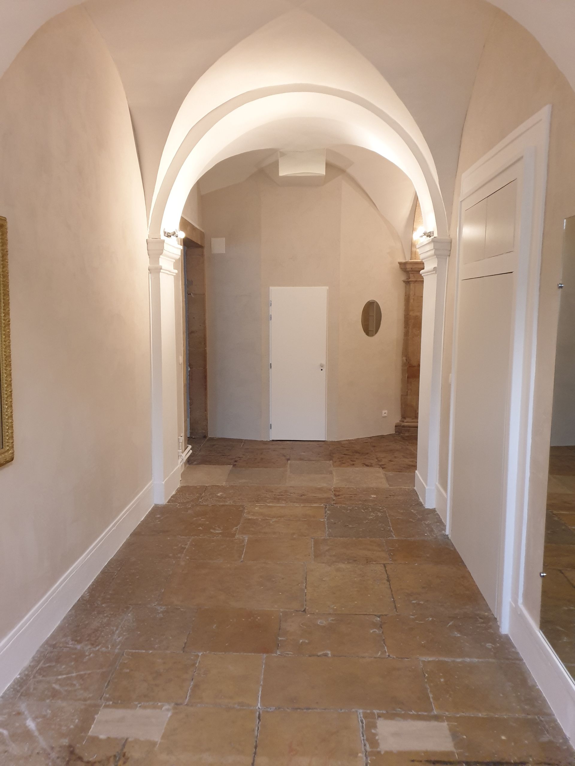 Travaux de rénovation d'une cave voûtée