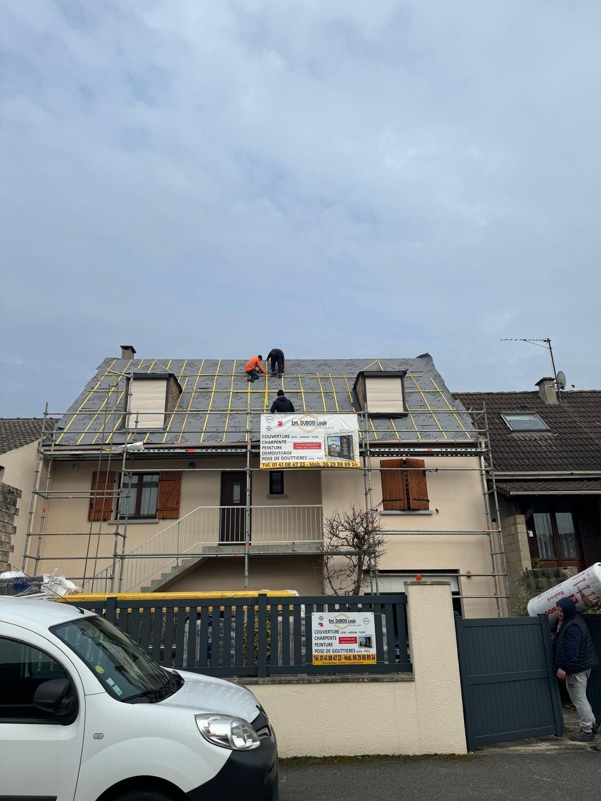 Changement de couverture de maison à étage 3