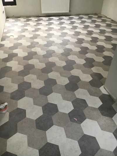 Tegeltjes verschillende tinten grijs