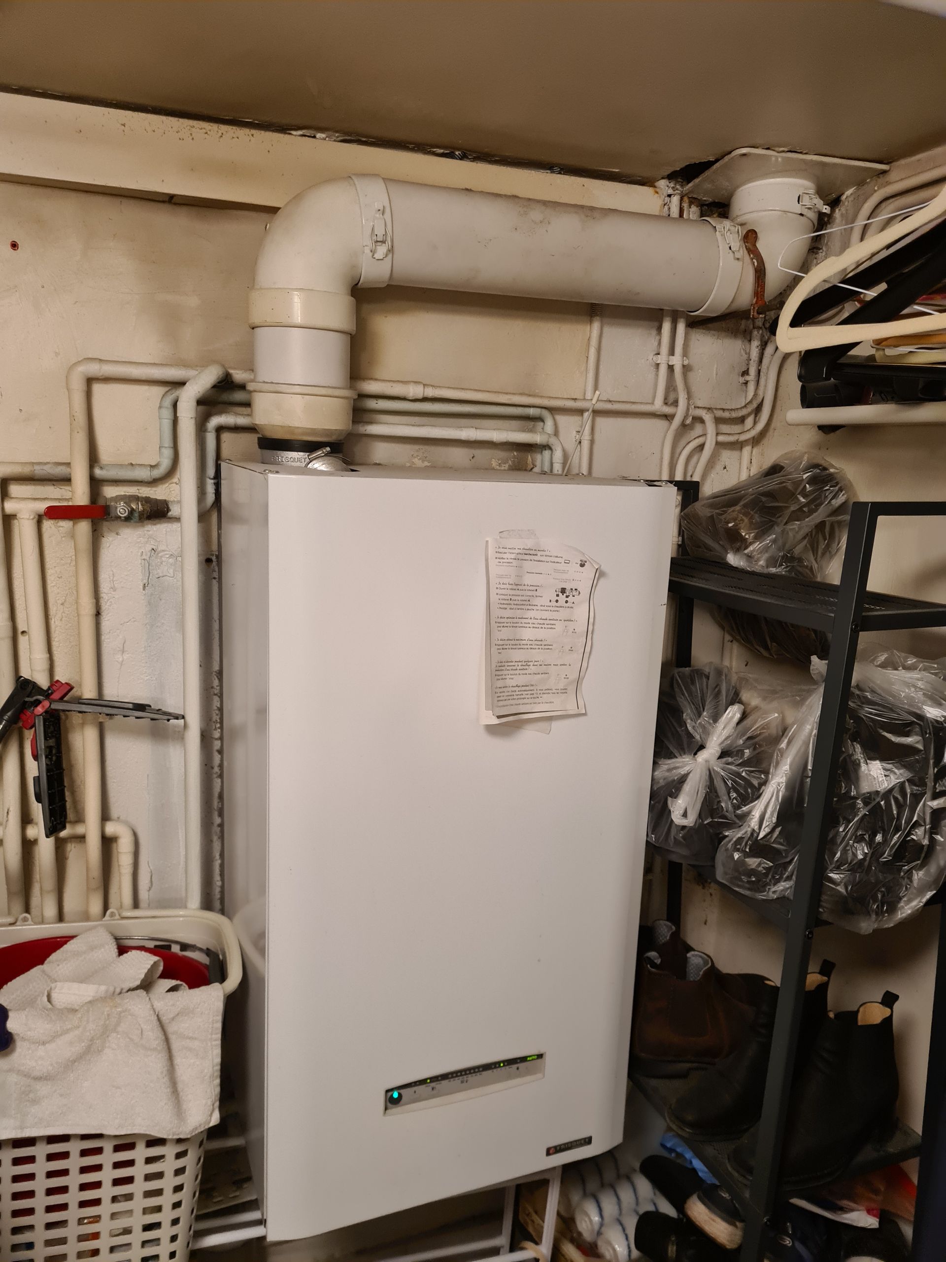 Chaudière à condensation.