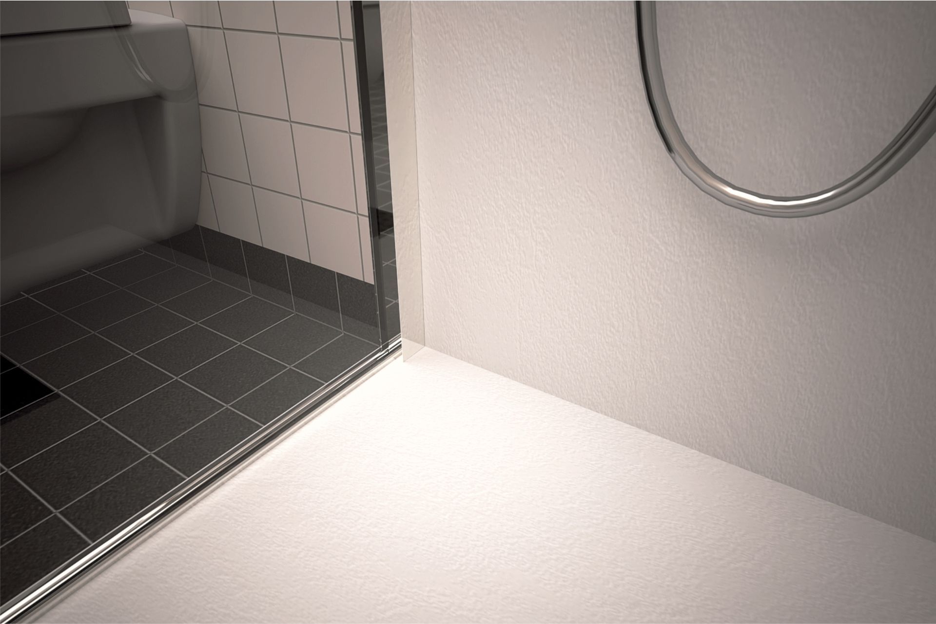 Duschboden und Rückwand