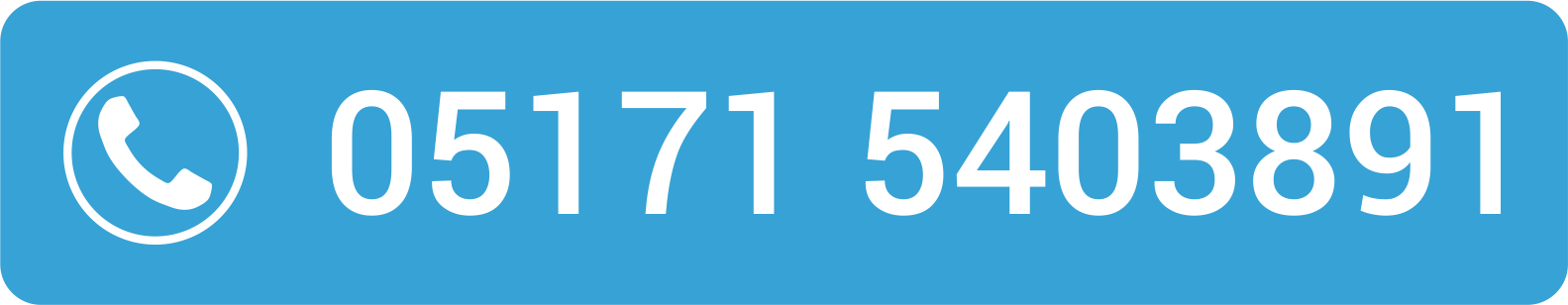 Telefonnummer auf blauem Untergrund