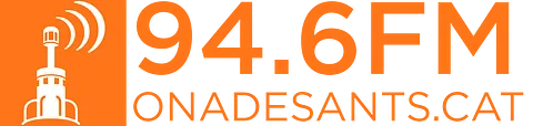 Un logotipo para 94.6 fm onadesants.cat