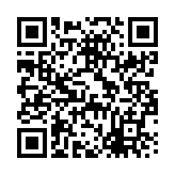 Un código QR en blanco y negro sobre un fondo blanco.